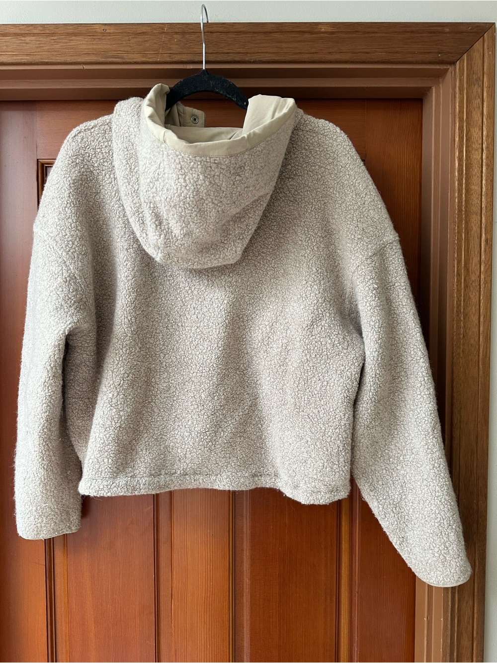 Outdoor Voices Cozy Cream Sherpa Pullover Hoodie - Picture 2 of 7